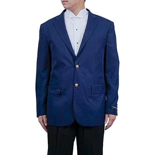 Men's 2 Button Royal Blue Blazer (44R) at Amazon Men's